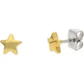 Boccia 05093-02 Kinder-Ohrstecker Stern Ohrringe Titan Goldfarben