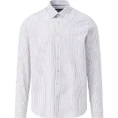 Bugatti clothing Langarmhemd "Modern Fit", Herren, Gr. 3XL, Normalgrößen, 40, beige, 100% Baumwolle, gestreift, normal, eckige 2-Knopf-Manschette, Hemden Langarmhemd, gestreift mit Easy-Care Funktion