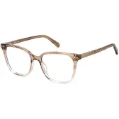 Fossil FOS 7183 Damen-Brille inkl. Gläser Vollrand Quadratisch Acetat-Gestell 53/17/140, gelb