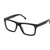 Lozza VL4347 Unisex-Brille inkl. Gläser Vollrand Quadratisch Acetat-Gestell 56/19/145, schwarz