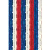 Arsvita Flauschvorhang 90x220 Unistreifen rot - weiß - blau