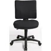 Topstar Bürodrehstuhl U50 ohne Armlehnen, schwarz