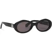 OFF-WHITE - Schwarze Ovale Sonnenbrille „edison"