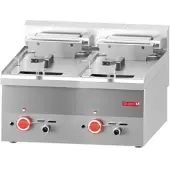 Gastro Doppelfritteuse 60/60FRE 2 x 10L