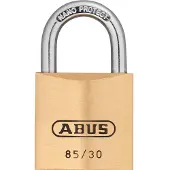 ABUS Vorhangschloss Vorhängeschloss aus Messing Serie 85 gleichschliessend, 30 mm