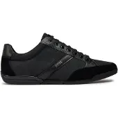 BOSS für Herren. 50498265 Saturn Lederschuhe schwarz (43), Wohnung, Schnürsenkel, Lässig