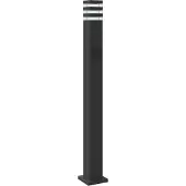 vidaXL Wegeleuchte mit Steckdose Schwarz 110 cm Aluminium