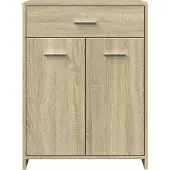 vidaXL Badezimmerschrank Sonoma-Eiche 60x33x80 cm Holzwerkstoff
