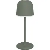 Eglo LED Akku Tischleuchte außen Mannera-S, kabellose Outdoor Tischlampe touch dimmbar, Außenleuchte mit Erdspieß, Alu, Stahl in grün, IP54