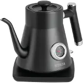 Ecg Forza 5000 Pour over Nero | Wasserkocher | Volumen 0,8 Liter | Eingebautes Thermometer | 1200 W | Mattschwarzes |