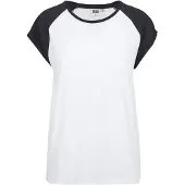 Urban Classics Kurzarmshirt "Damen Ladies Contrast Raglan Tee" 1 Stk.