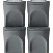Prosperplast Sortibox Stapelbare Recyclingbehälter 100l 4 Einheiten