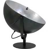 Masterlight Tischleuchte Larino 1-flammig Stahl Schwarz-Blattsilber Ø40cm