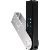 Ledger Nano X, Bitcoin, Ethereum, NFT, EAL5+, USB-Stick Hardware-Geldbörse, Schwarz, Kunststoff, Edelstahl, OLED