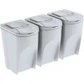 Keden Sortibox 3er-set Recyclingbehälter 3x35l