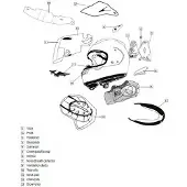 Arai Qv-p Shade Hintere Belüftungsöffnung Des Helms