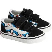Vans kinderschuhe Old Skool V PAINTED FLORAL Bright Azure kind