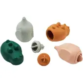 Liewood Carolina Squeezy Badespielzeug 4er-Pack, Dove blue multi mix