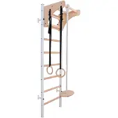 BenchK Sprossenwand Fitness-System "211", inkl. Turnzubehör, 211W + A204, Weiß