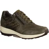 Xsensible Wembley Damen Halbschuhe Sneaker Forest, Leder NEU - Damenschuhe Bequeme Schnürschuhe, Grün, leder