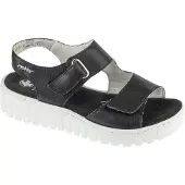 Rieker Sandals V1382-00, Sandalen, Damen, Schwarz