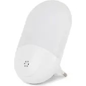 Entac Nachtlicht 0,7W WW, Stecker-Nachtlicht, Weiß, Kunststoff, Warmweiß, Kinderzimmer, Flur, IP20