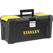 Stanley Kunstoffbox “ESSENTIAL” mit Organizern Metallschliessen, Werkzeugkasten, Metall, Kunststoff, Schwarz, Gelb, 406 mm, 205 mm, 195 mm