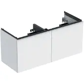 Geberit Acanto Unterschrank für Doppelwaschtisch, 2 Schubladen und 2 Innenschubladen, wandhängend, 1184x541x475mm, 503.007.01.1
