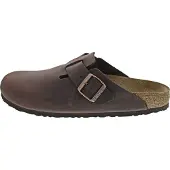 Birkenstock Hausschuh Boston Leder Habanna Geölt Narrow Unisex-Schuhgröße 39