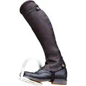 Dyon Reitchaps Comfort aus Leder mit YKK Reißverschluss und Sporenschutz