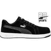 Puma Sicherheitsschuh ICONIC SUEDE LOW S1PL ESD FO HRO SR 6400 Gr. 41 schwarz
