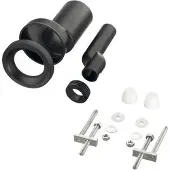 Best design HAAS PE-Wand-WC-Anschlussgarnitur, etagiert, DN90/110 mit weissen Deckkappen