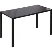 HOMCOM Esstisch Küchentisch für 4 Personen, Esszimmertisch für Küche Metall