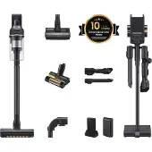 Samsung Akku-Handstaubsauger "VS20C95D2TK/WD, Jet 95 Akku+ PetPRO", schwarz, B:25cm H:93cm T:20,2cm, Akkusauger, 580 W, beutellos, 2x Akkus, Akku-Handstaubsauger