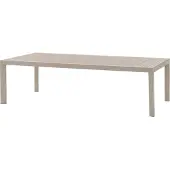 Hespéride Gartentisch "evasion" holzoptik leinen &amp ton 12 plätze lates aus aluminium -