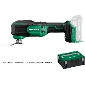 HiKOKI Akku-Multitool 18 V Brushless, OIS-/Starlock-Interface-Pad, incl. Zubehör, Koffer