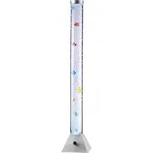 JUST LIGHT Wassersäule Ava mit LEDs und Fischen, Höhe 120cm AVA, klar / transparent, für Wohn- / Esszimmer, Kunststoff, Modern