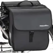 Zagatto Fahrradtasche für gepäckträger doppelt geräumig wasserdicht 22L Schwarze ZG864