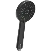 Invena Dafi 3-Funktionen-Duschkopf, Schwarz – H/As-02-004