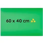 Steelboxx Glas Memoboard, 400 x 600 x 40 mm, grün