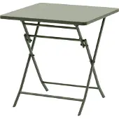 Hespéride Quadratischer klappbarer gartentisch "greensboro" lorbeergrün 2-sitzer aus stahl -