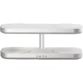 ZENS Quattro Wireless Charger Pro 4 - Kabelloses Ladegerät - Geeignet für Qi2 und MagSafe - Weiß