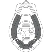 AGV Ax-8 Evo Wangenpolster