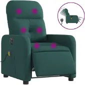 Sonstiges Massagesessel Elektrisch Dunkelgrün Stoff