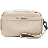 Armani Exchange für Herren. XM002600AF22652U6229 Kompakte Kosmetiktasche beige (OSFA), Lässig, Polyester