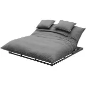 CLEMENTO Bona Doppel Loungeliege Aluminium Sunbrella