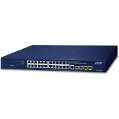 Planet IPv4/IPv6, 24-Port, Managed, L2/L4, Gigabit Ethernet (10/100/1000), Vollduplex, Rack-Einbau, 1U