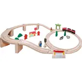 Coppens Holzeisenbahn-Set 38-teilig