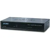 Planet Desktop Switch 8x 10/100/1000Base-T Externes Netzteil, Gigabit Ethernet (10/100/1000), Vollduplex, Wandmontage