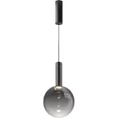 Maytoni Nebula Pendelleuchte Ø25cm Schwarz Glas Rauch LED 6W Warmlicht